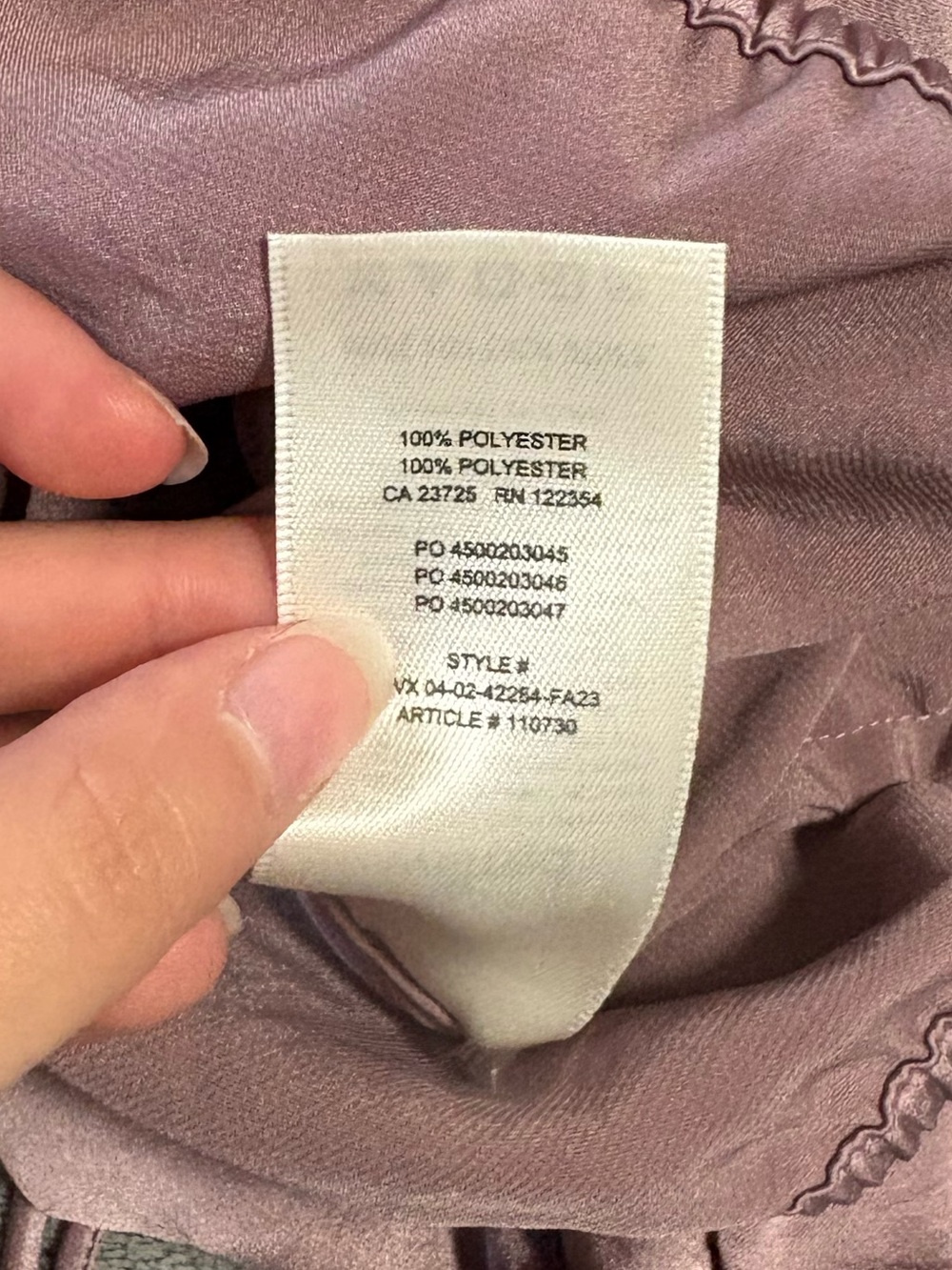 Wilfred Purple Ruffle Blouse - Picture 5 of 5